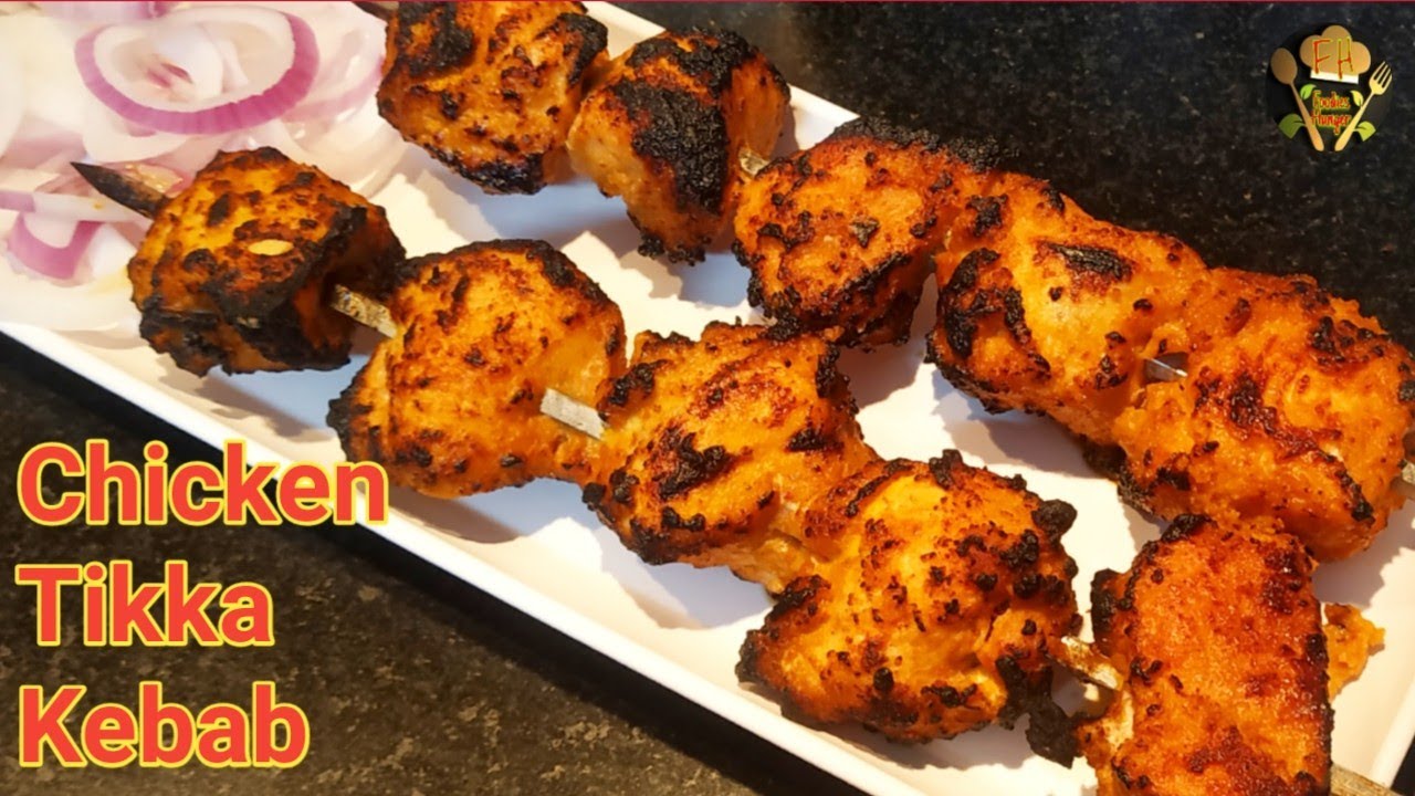 Chicken Tikka Kebab | Chicken Tikka Without Oven | Restaurant Style Chicken Tikka Kebab Recipe