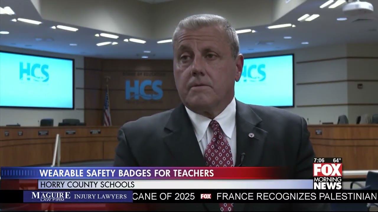 Wearable Safety Badges for Teachers in Horry County Schools