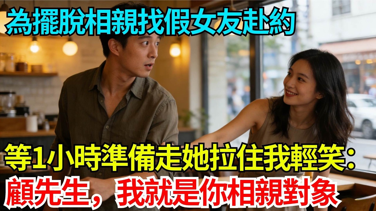 為擺脫相親找假女友赴約，等1小時準備走時她拉住我輕笑：顧先生，我就是你相親對象【奇人社會誌】#完結爽文#職場故事#情感故事#總裁小說#女总裁系列#先婚后爱