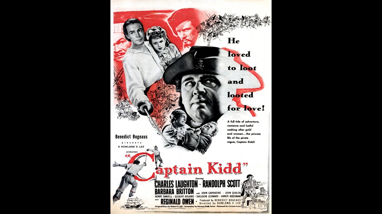 Classic Pirate film Captain Kidd 1945 Charles Laughton, Randolph Scott Director  Rowland Lee 1 of 3