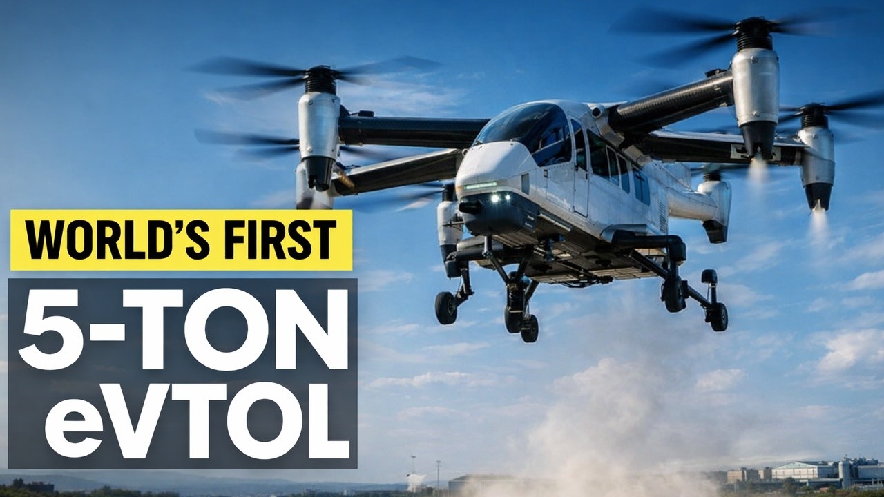 World’s First Five-Ton eVTOL Flight Explained