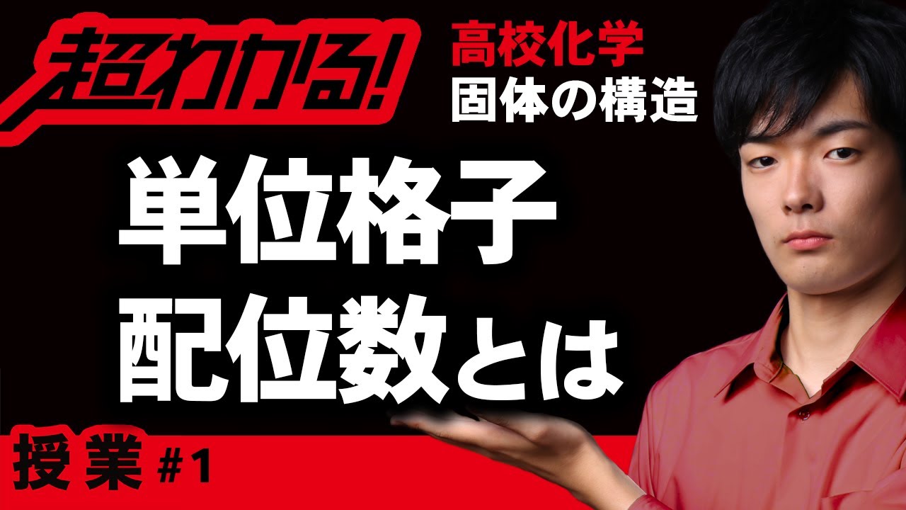 結晶の単位格子│配位数【高校化学】固体の構造＃１