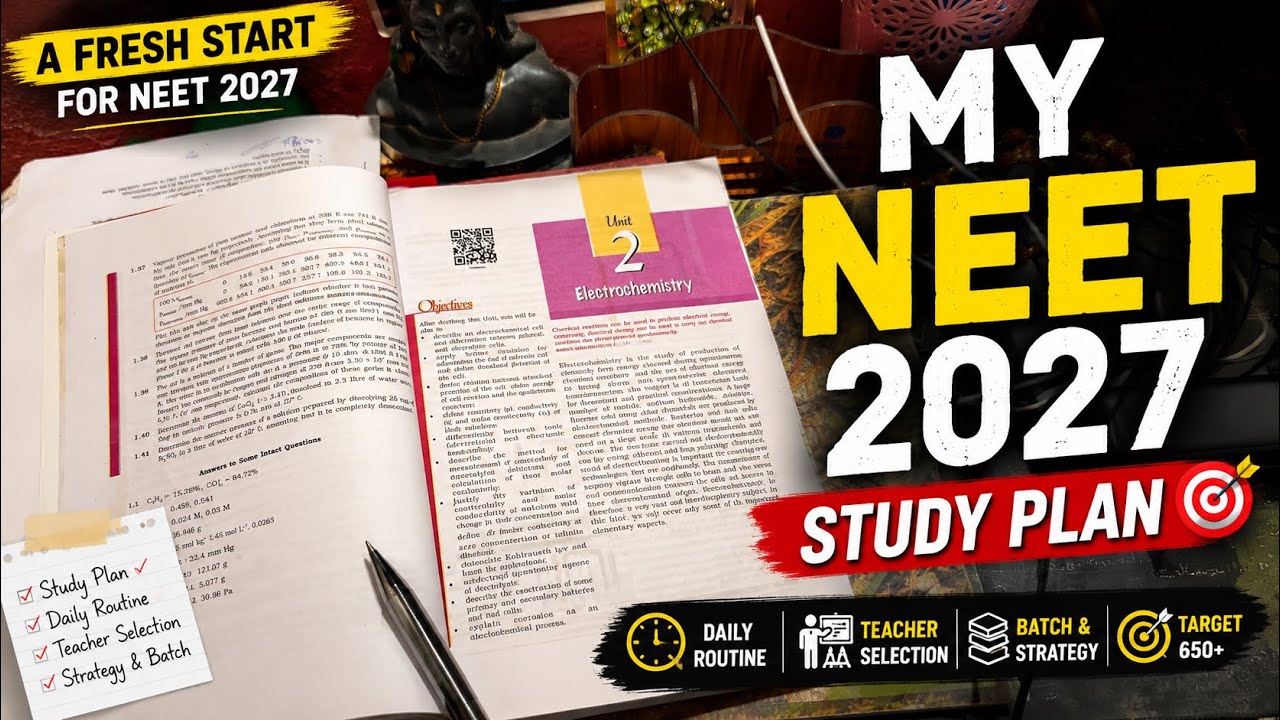 My Complete NEET 2027 Study Plan 🔥 | Routine, Teacher Selection & Batch Strategy | NEET Dropper 2027