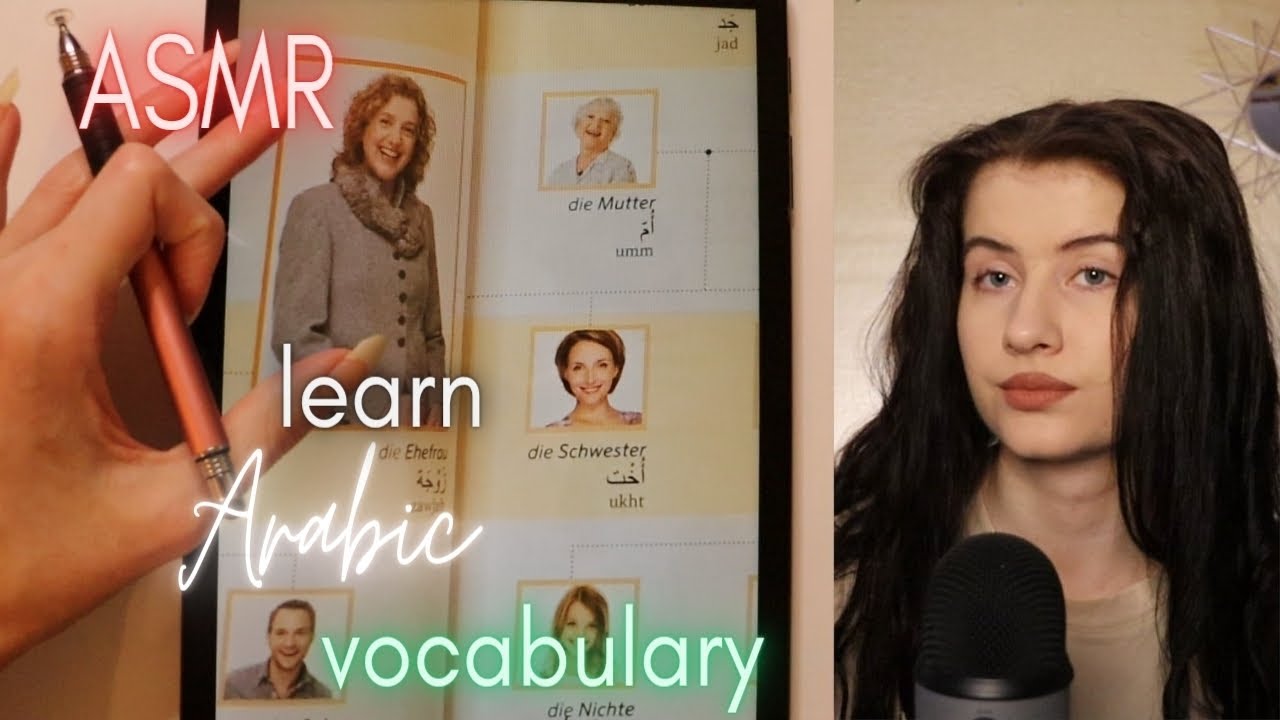 ASMR learn ARABIC vocabulary with me until you fall asleep 😴 (show&tell) | whispered