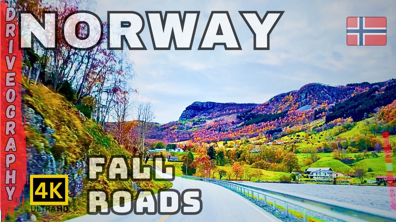 Golden Autumn Drive Through Norway's Enchanting Roads