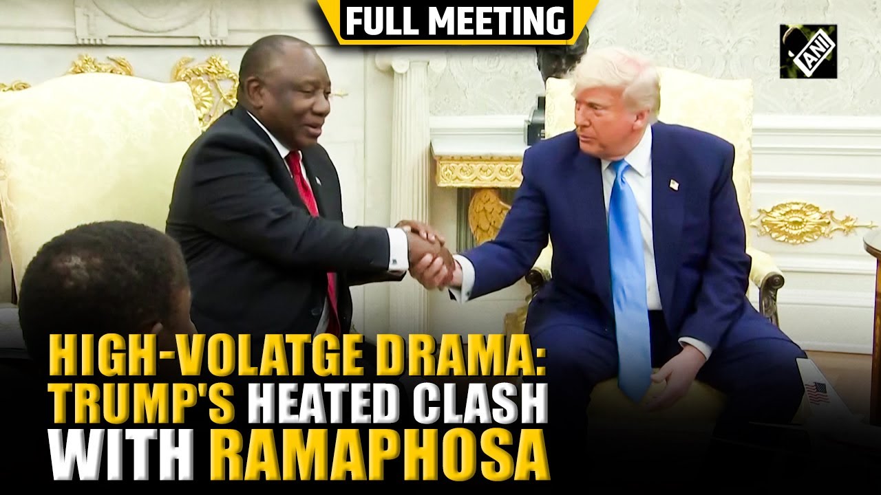 Heated Clash again in White House! US Prez Donald Trump argues with South Africa's Cyril Ramaphosa
