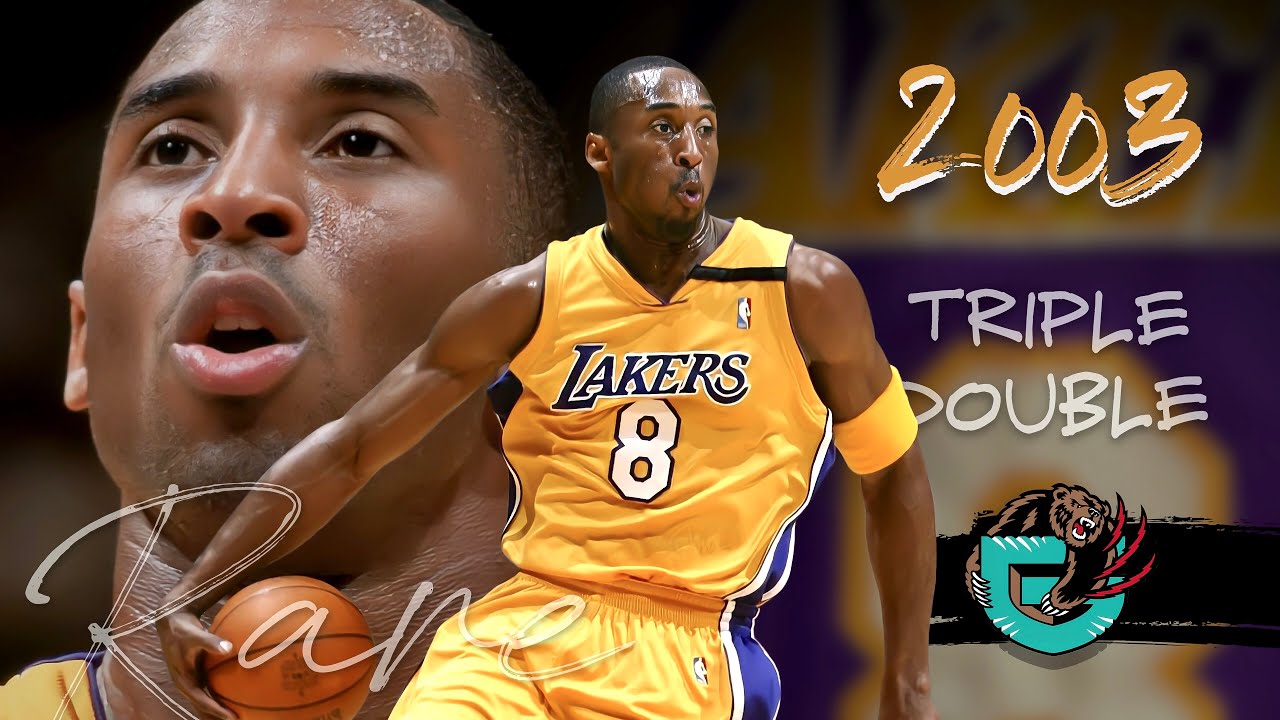 Kobe Bryant Posts His 4th TD of 2002-03 in Rare Display vs Grizzlies | Full Highlights