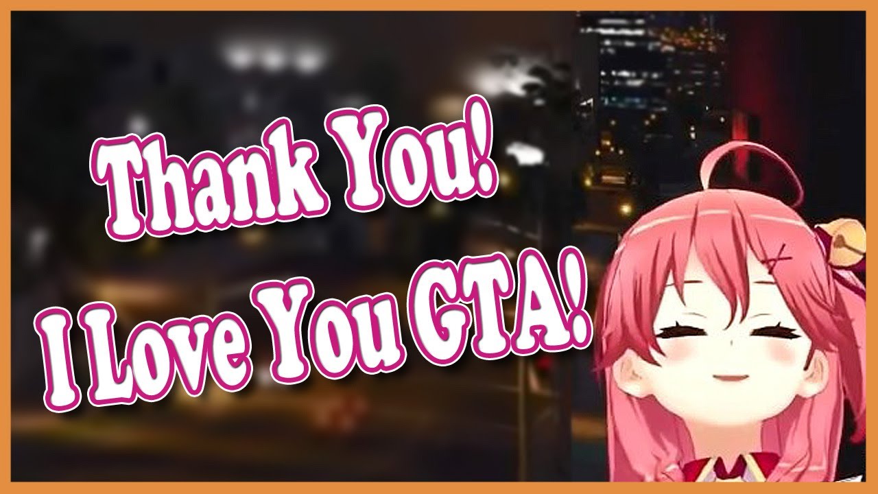 【Hololive】 Miko thanks GTA and oversea fans and got emotional. (End credits, No story spoiler)