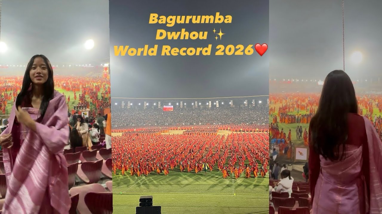 Bagurumba Dwhou World Record 2026 at Sarusajai Stadium  #viral#youtube#bodocreation#bodovideo