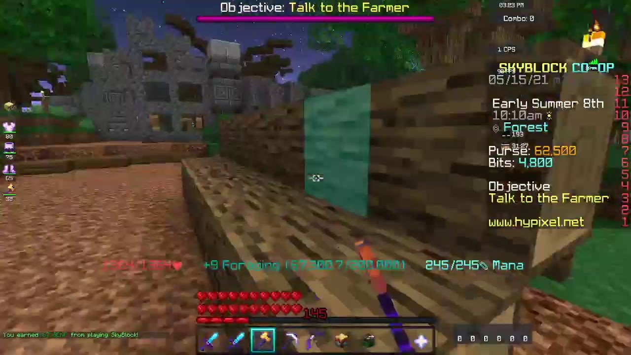 MineCraft hypixel skyblock farming jerry box's (Discord In Description )