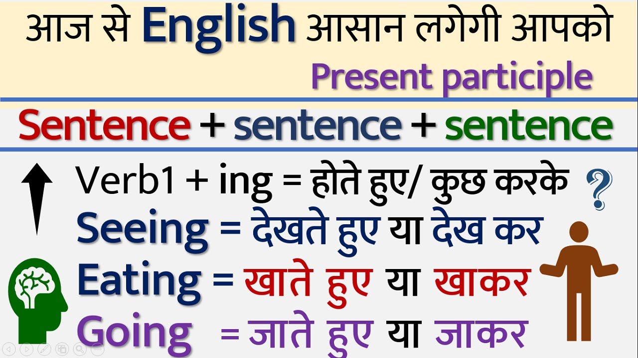 Advanced English Grammar: होते हुए या कर के | Verb ing form as an Adjective | English Grammar Lesson