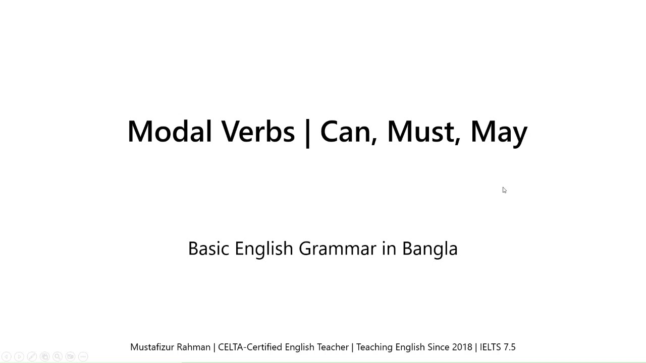 Can, Must, May