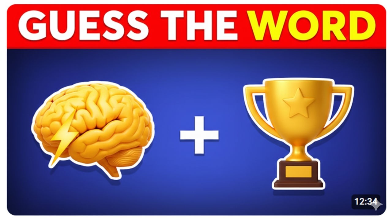 Guess The Word By Emoji | Ultimate Brain Games & Riddles | 30 Levels