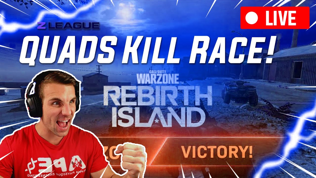 🔴LIVE: Z-LEAGUE QUADS KILL RACE - REBIRTH EDITION pt. 2 | #6PackGaming