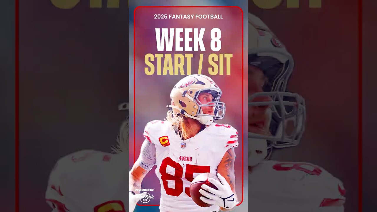 You Should START These 3 Players in Week 8 of Fantasy Football! #shorts