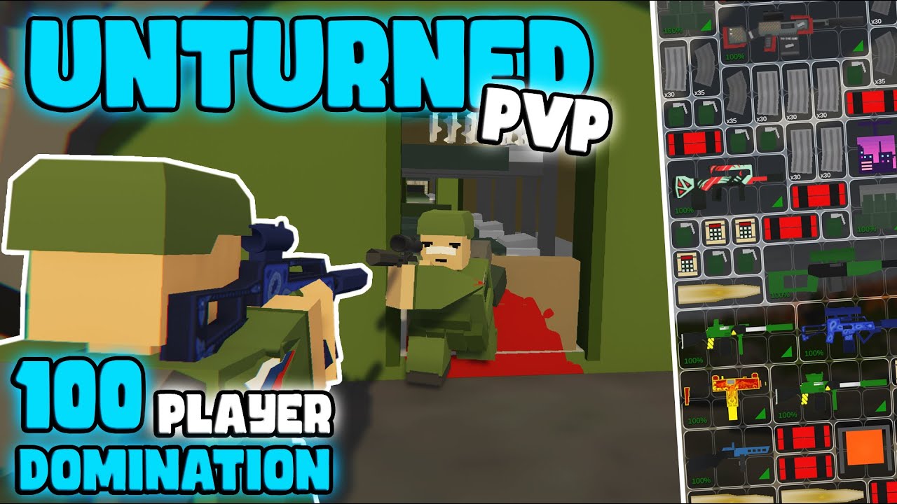 How I DOMINATED 100+ Player Survival Server - Unturned PvP