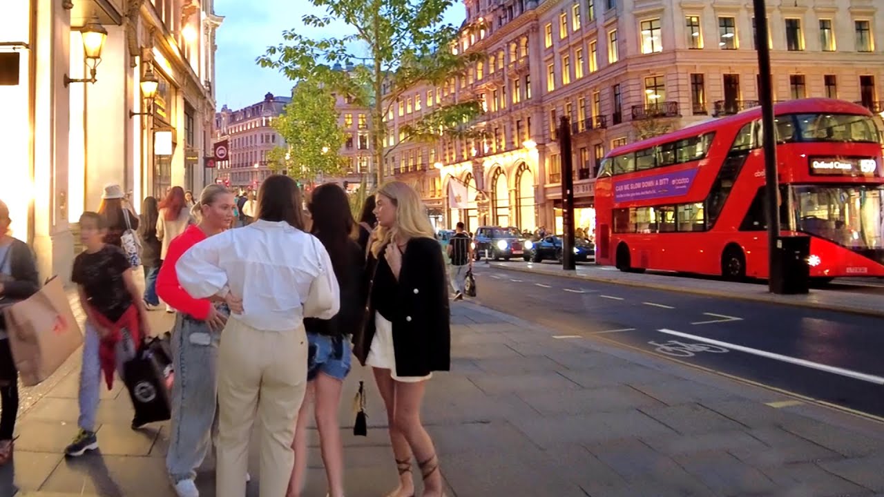 London Regent Street Friday Evening - September 2021 | London Walk [4K]