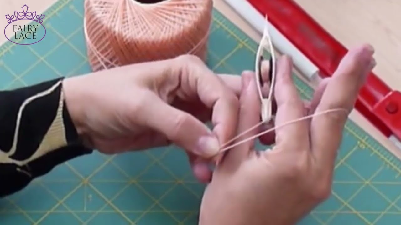 Three types of tatting. Double stitch #FairyLacefromElena