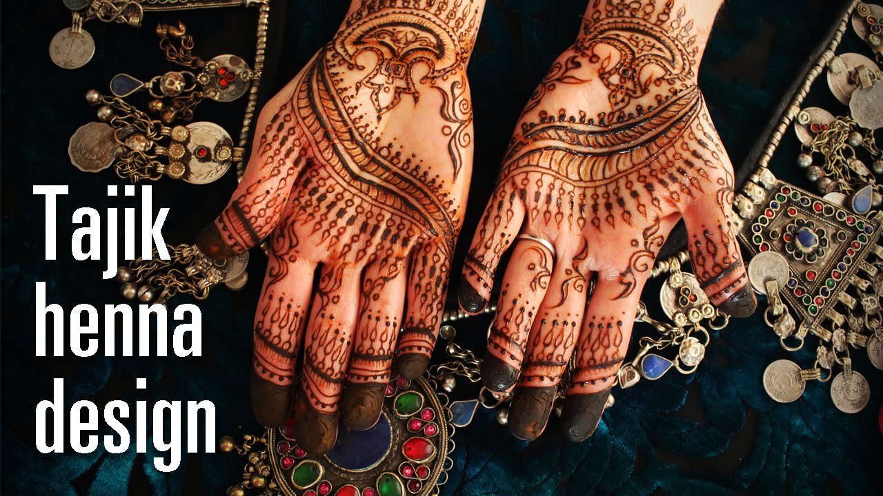 How To Do A Tajik (Persian) Style Henna Design - Intricate and Original Mehndi Pattern