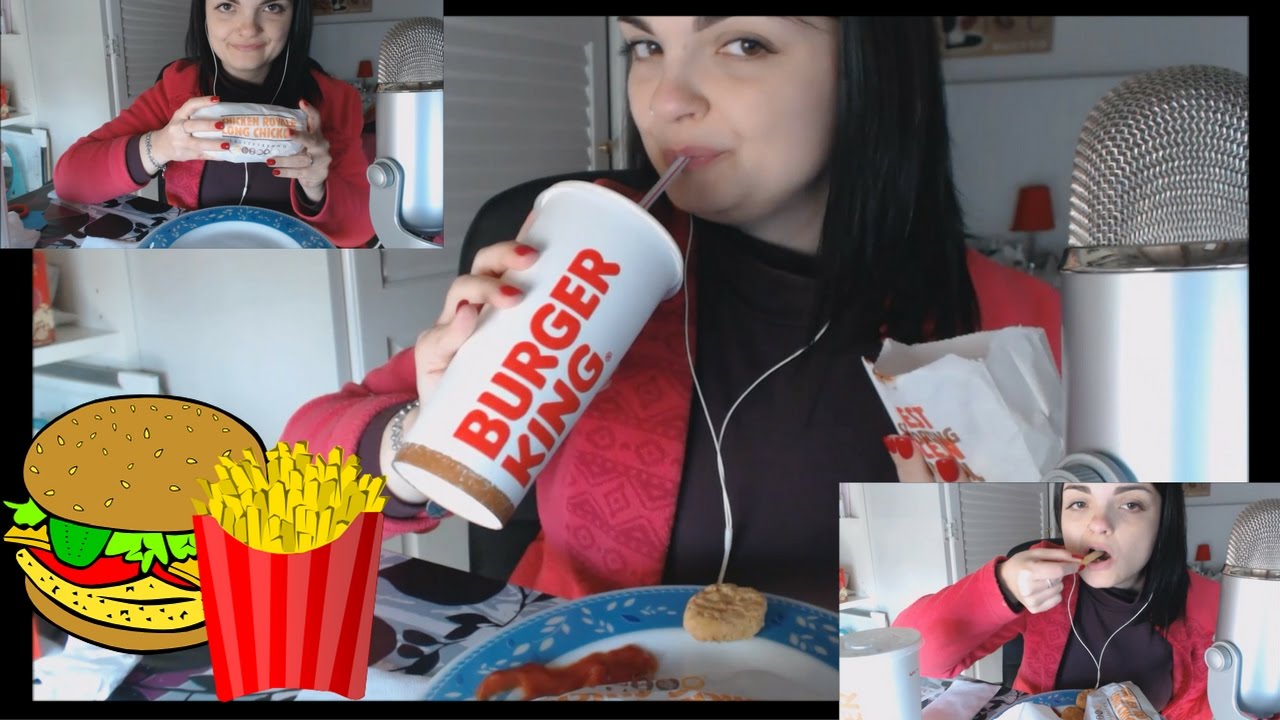 ASMR eating Burger King 🍔🍟 Eating sounds