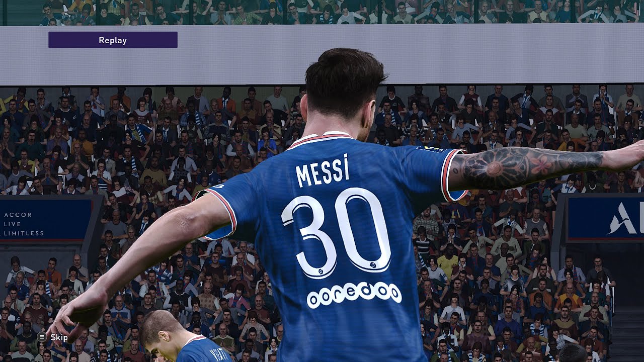 PSG [Messi] vs Barcelona  [PES 2021]