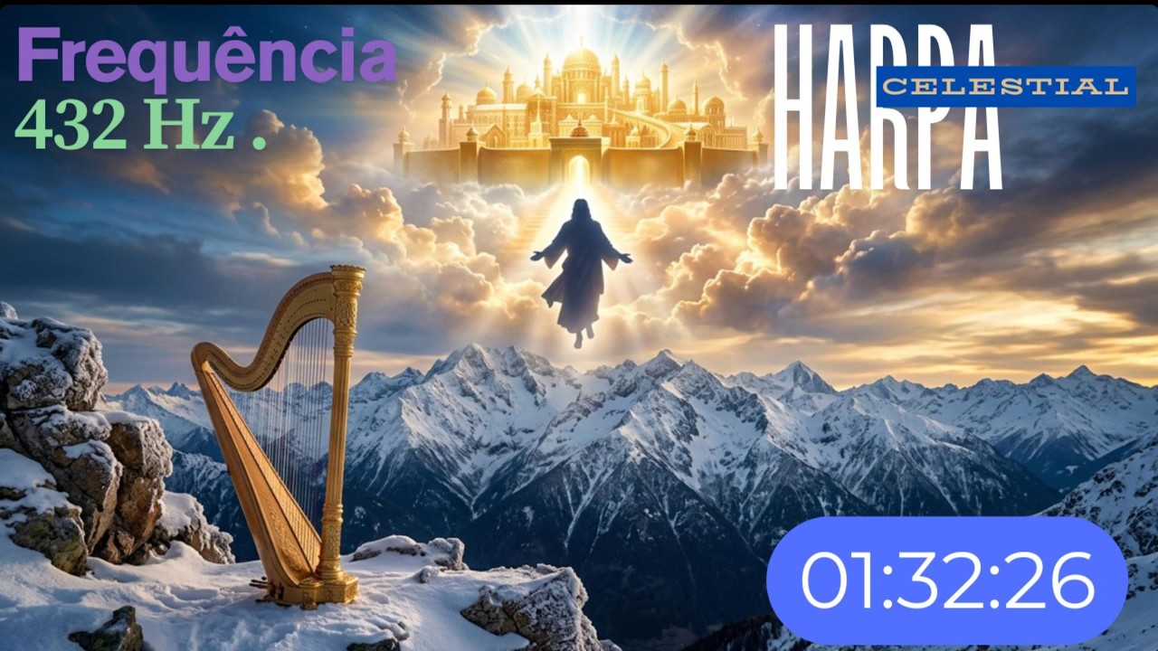 01:32:26de Harpa Celestial em 432Hz Música Angelical Profunda Para Oração,Relaxamento e Paz com Deus