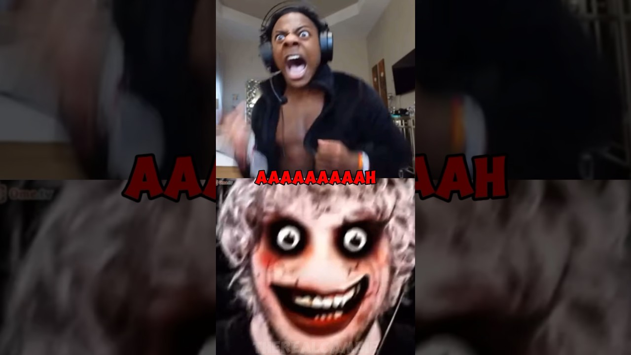 IShowSpeed gets jumpscared on Omegle💀 #ishowspeedshorts #ishowspeedfunnymoments