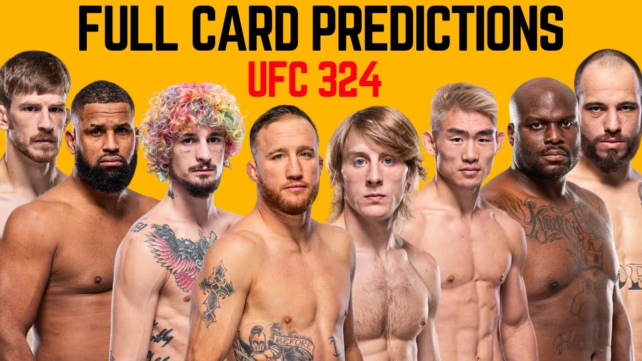 UFC 324 Gaethje vs Pimblett Full Card Predictions & Breakdown
