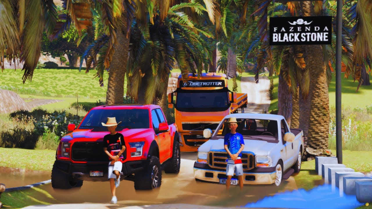 GTA 5 VIDA DE CAMIONEIRO CARREGANDO SUPER CARROS DE YOUTUBERS FAMOSOS