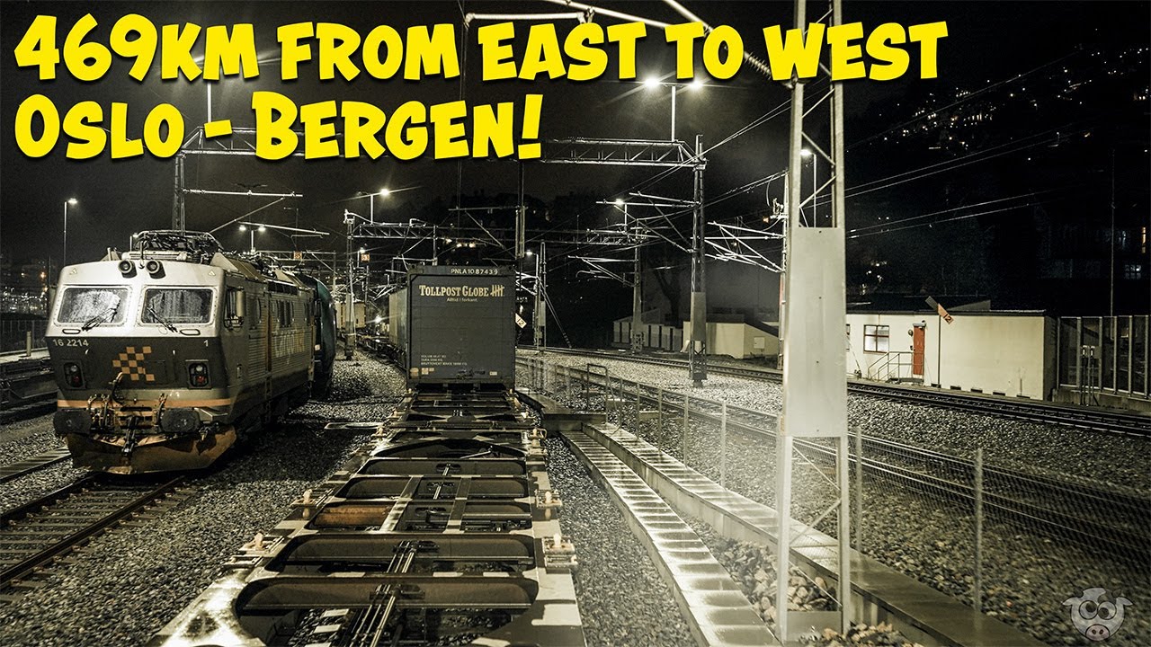 What It's Like to Cross NORWAY in a Freight Train at 3am 4K Cab View