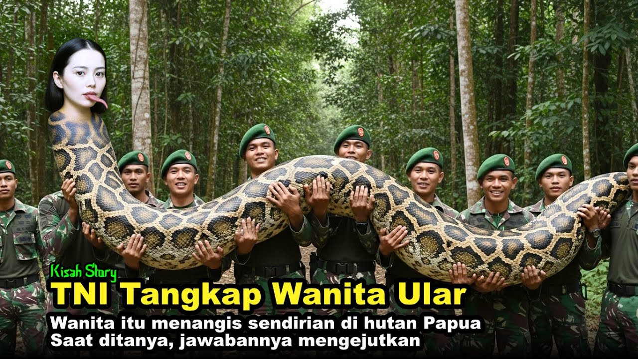 PAPUA BERGETAR! Wanita Cantik Berbadan Ular Ditangkap TNI, Namun Kejadian Selanjutnya... #KisahStory