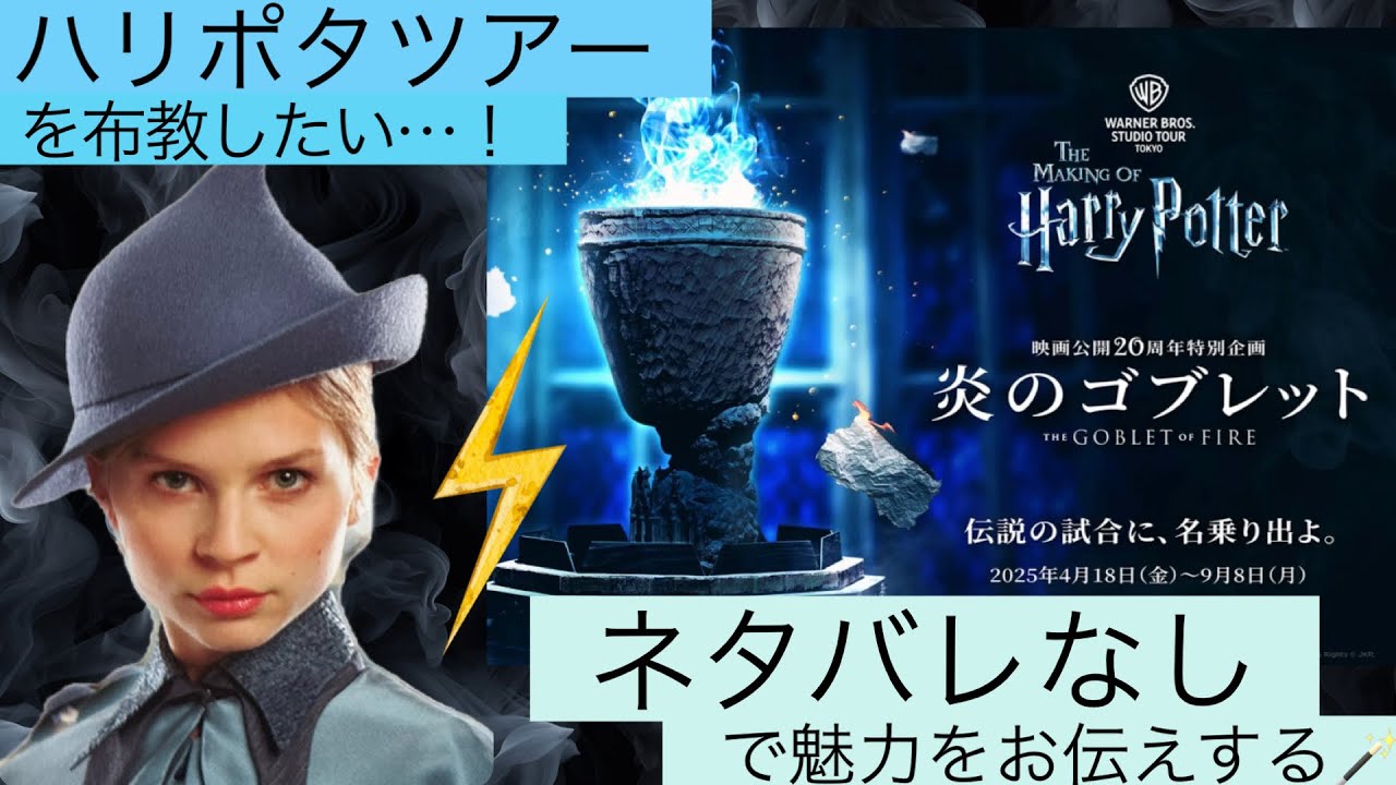 【ハリポタツアー】最高✨「炎のゴブレット展」の魅力を展示映像なしで伝えようと頑張るガチ勢
