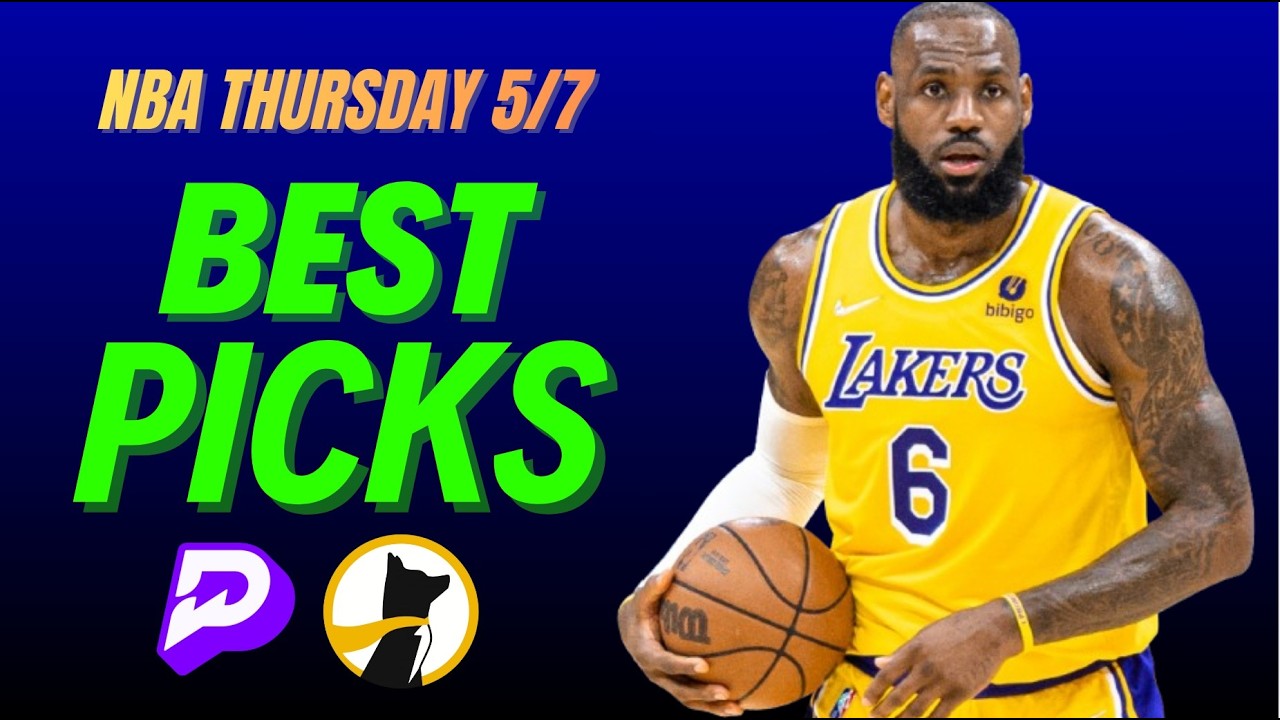 BEST NBA THURSDAY PRIZEPICKS TODAY🔥| PLAYER PROPS MAY 7TH #nba #prizepicks