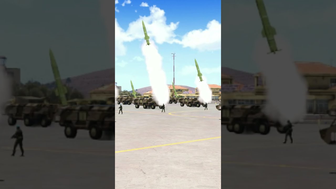 Iranian missile strikes US headquarters #military #bayraktar