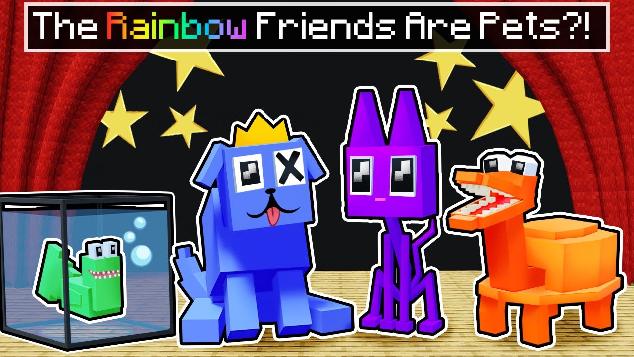 The RAINBOW FRIENDS are PETS in Minecraft?!