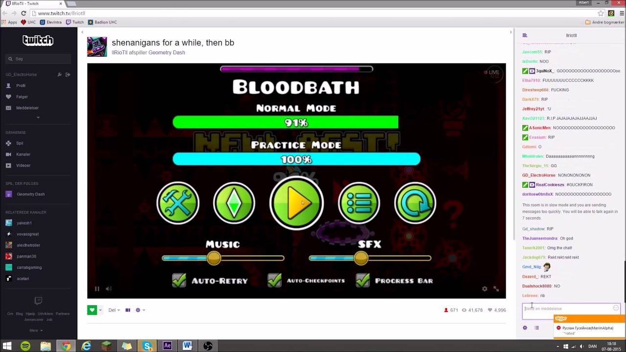 Riot's Stream's Reaction | 91% on BloodBath [GAMEPLAY BY RIOT]