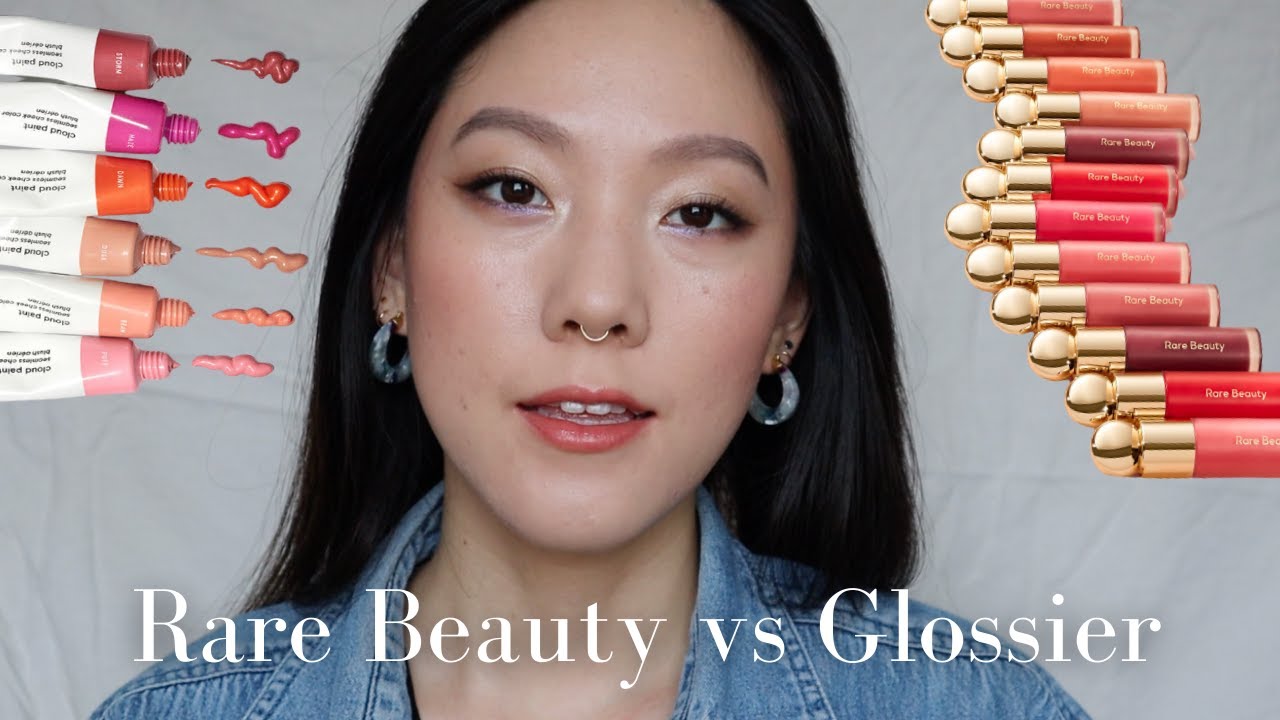 Rare Beauty Soft Pinch VS Glossier Cloud Paint | Liquid Blush Comparison