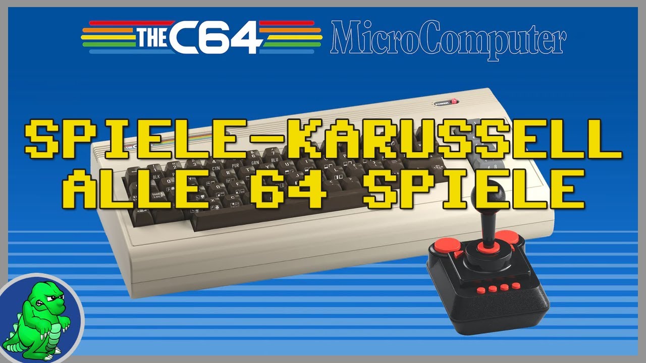 THEC64 Maxi Mikrocomputer | Das Spiele-Karussell im Schnelldurchlauf | Alle 64 Spiele