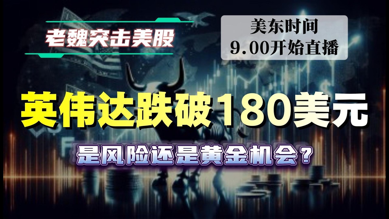 美股解析｜英伟达跌破180美元！是风险还是黄金机会？#美股 #英伟达 #甲骨文 #英特尔 #特斯拉 #soun #苹果 #投資  #crcl  #amd