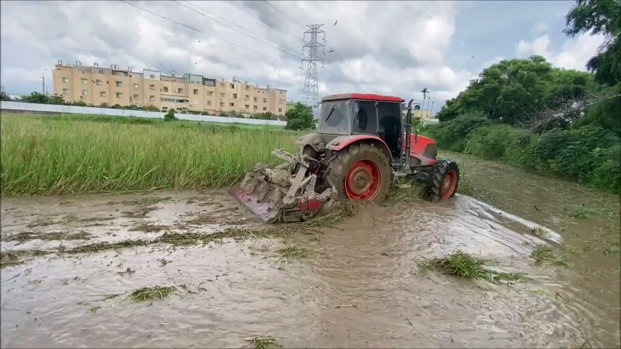 彰化縣和美鎮犁盛段農地-迴轉犁試走