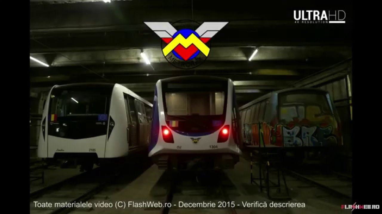 Metroul din București - Compilație Metrouri Bombardier, CAF, IVA [UltraHD]