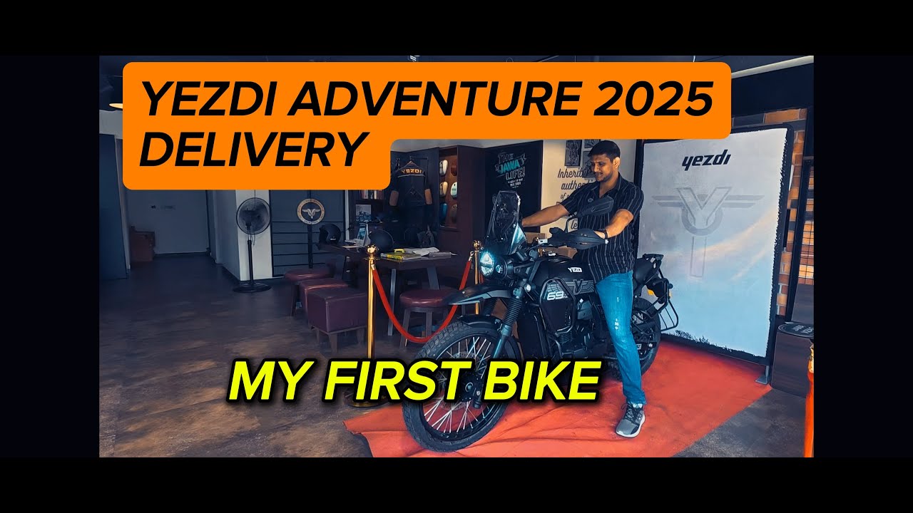 YEZDI ADVENTURE 2025 DELIVERY | TORNADO BLACK | 1ST BIKE | ON-ROAD PRICE?