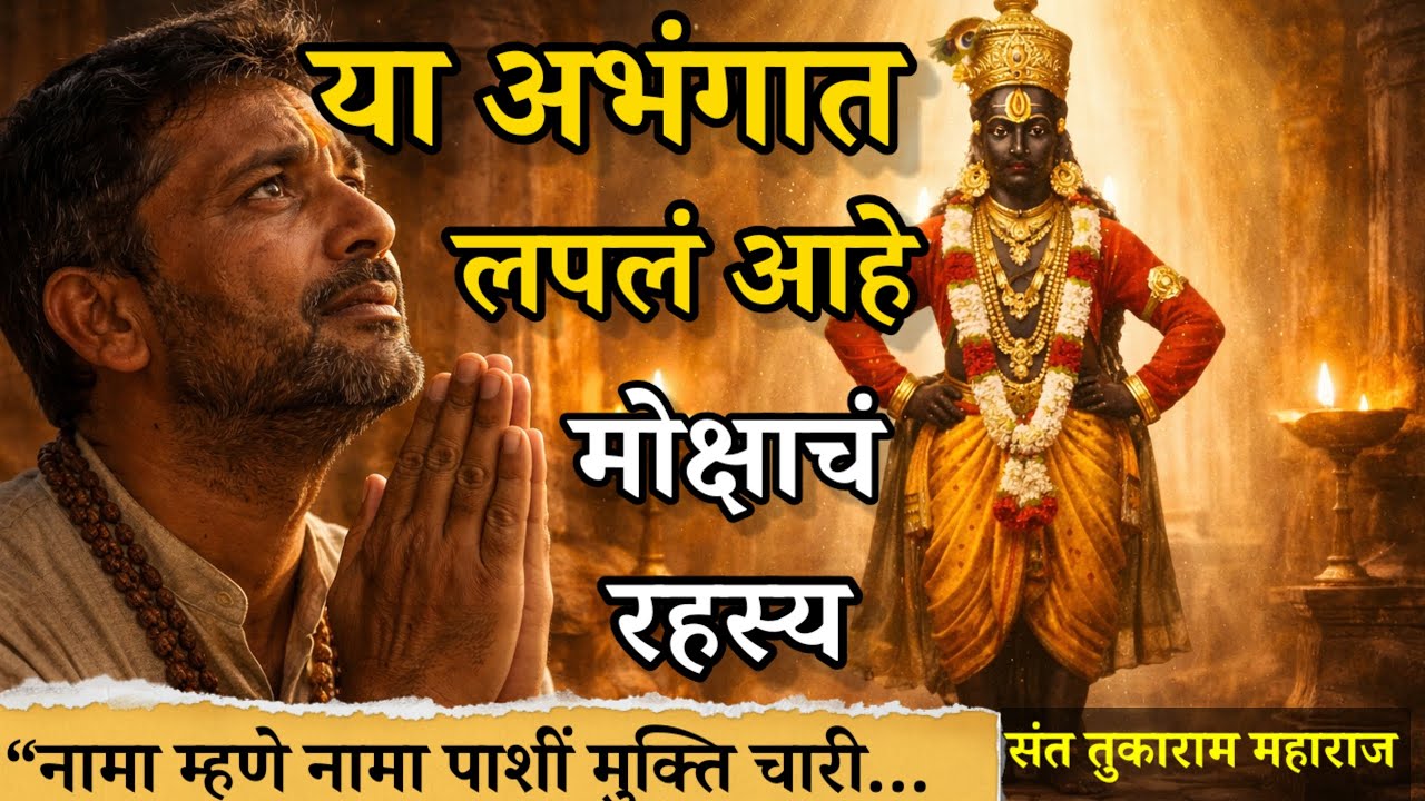 या एका अभंगात लपलं आहे मोक्षाचं गूढ | संत तुकाराम महाराज म्हणतात अभंगाचा खरा अर्थ  | Abhang Marathi