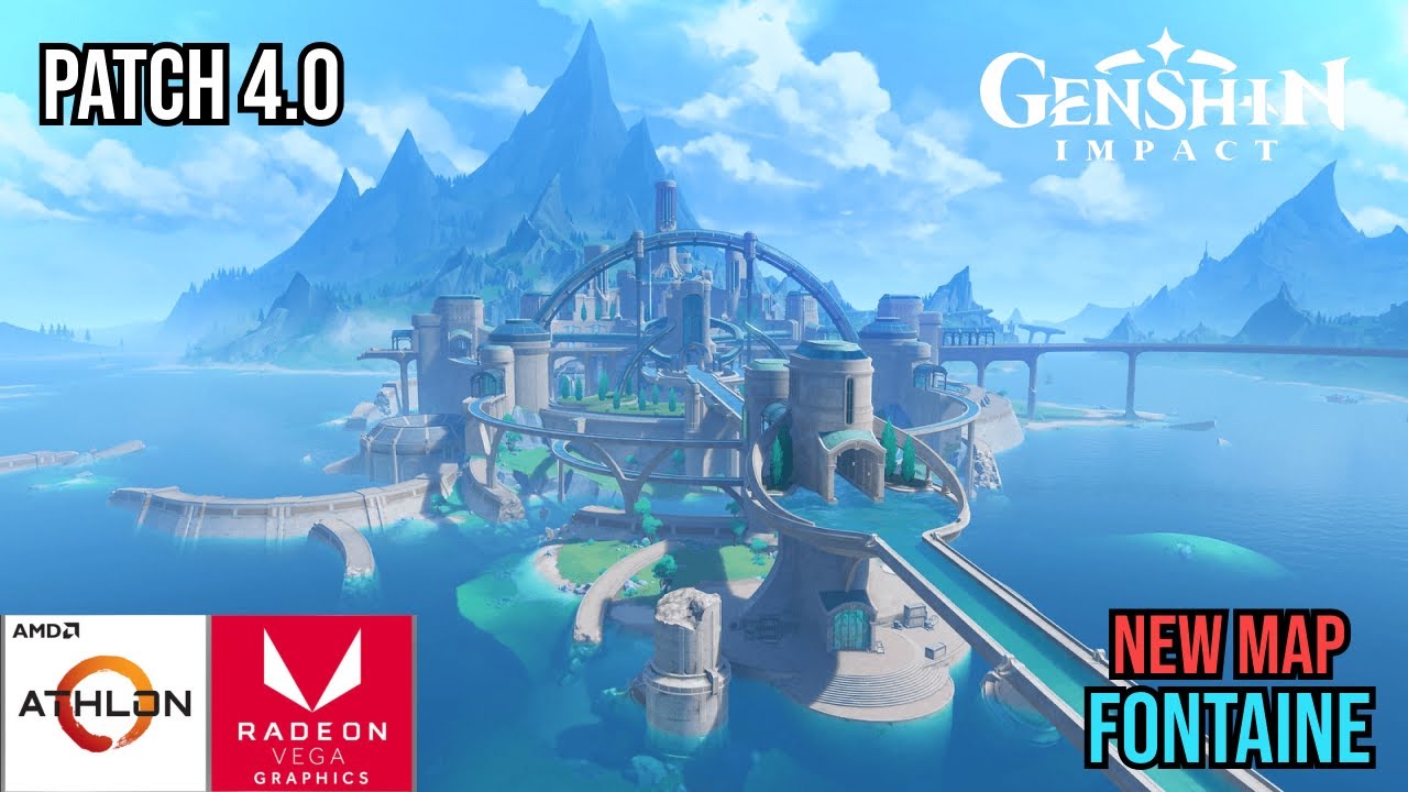 AMD Athlon 3000G Vega 3 | Genshin Impact New Map Fontaine 4.0