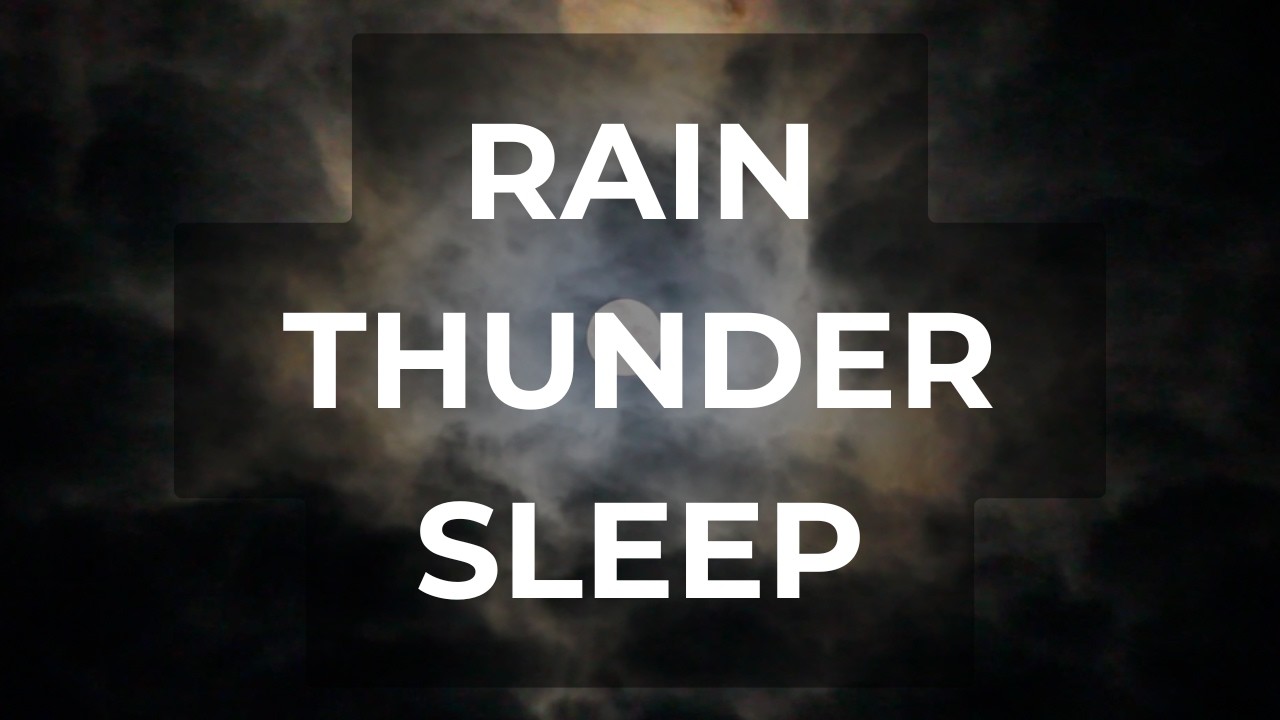 Rain & Thunder for Sleep | 8 Hour Deep Night Storm Ambience
