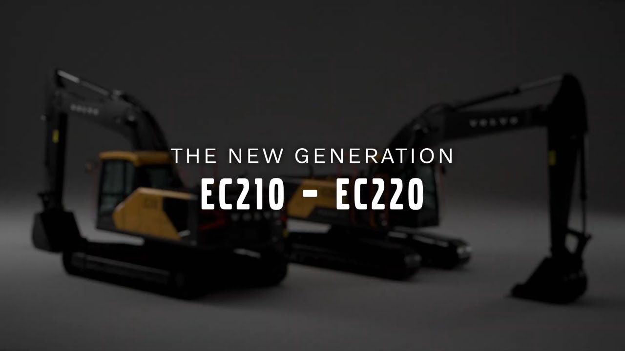 Volvo EC210 and EC220 Crawler Excavators.