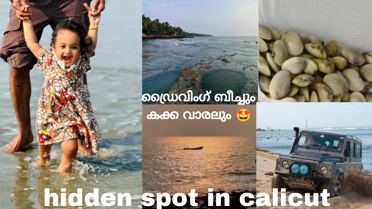 എലത്തൂർ ഡ്രൈവിംഗ് ബീച്ചിലെ കക്ക വാരലും വിശേഷങ്ങളും🏝️🚙❤️‍🔥 Hidden spot in Kozhikode 