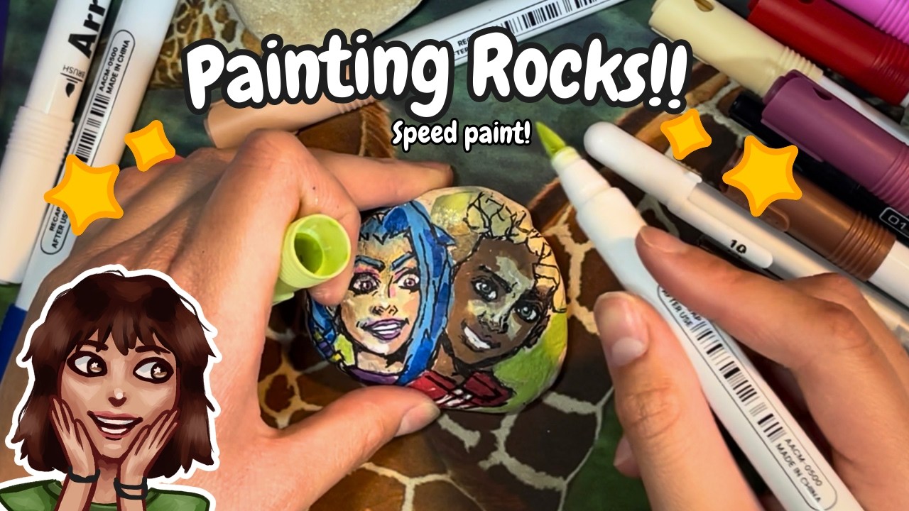 🌈Painting Rocks!!🤩