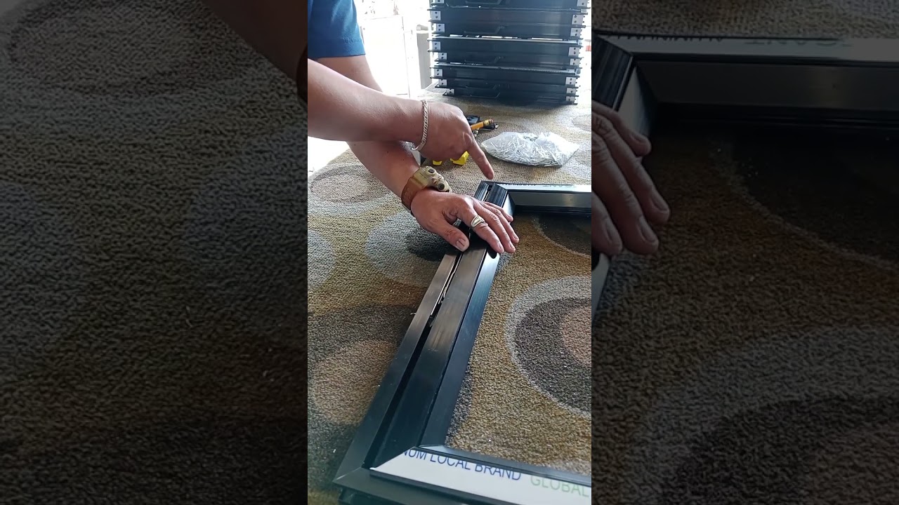 How to put awning window panel in easy way#awningwindows #musicbelongstotherightfulowner 