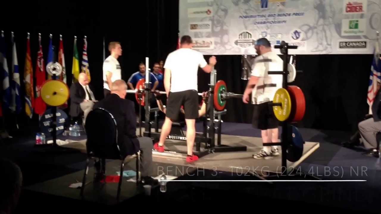 MOFO Barbell- J.Benedetto CPU Nats 2015- 402kg Total @56,6BW